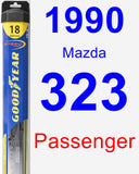 Passenger Wiper Blade for 1990 Mazda 323 - Hybrid