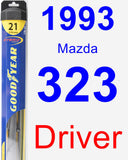 Driver Wiper Blade for 1993 Mazda 323 - Hybrid