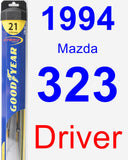 Driver Wiper Blade for 1994 Mazda 323 - Hybrid