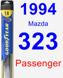 Passenger Wiper Blade for 1994 Mazda 323 - Hybrid