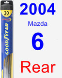 Rear Wiper Blade for 2004 Mazda 6 - Hybrid