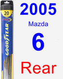 Rear Wiper Blade for 2005 Mazda 6 - Hybrid