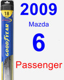 Passenger Wiper Blade for 2009 Mazda 6 - Hybrid