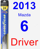 Driver Wiper Blade for 2013 Mazda 6 - Hybrid