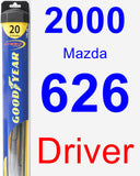 Driver Wiper Blade for 2000 Mazda 626 - Hybrid