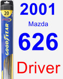 Driver Wiper Blade for 2001 Mazda 626 - Hybrid