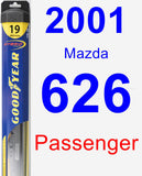 Passenger Wiper Blade for 2001 Mazda 626 - Hybrid
