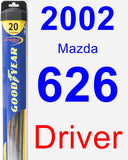 Driver Wiper Blade for 2002 Mazda 626 - Hybrid