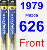 Front Wiper Blade Pack for 1979 Mazda 626 - Hybrid
