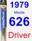 Driver Wiper Blade for 1979 Mazda 626 - Hybrid