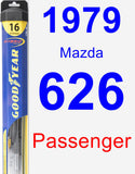 Passenger Wiper Blade for 1979 Mazda 626 - Hybrid