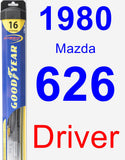 Driver Wiper Blade for 1980 Mazda 626 - Hybrid