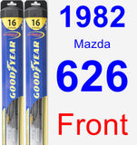 Front Wiper Blade Pack for 1982 Mazda 626 - Hybrid