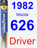 Driver Wiper Blade for 1982 Mazda 626 - Hybrid