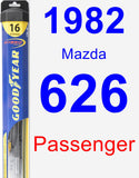 Passenger Wiper Blade for 1982 Mazda 626 - Hybrid