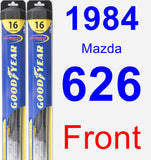 Front Wiper Blade Pack for 1984 Mazda 626 - Hybrid