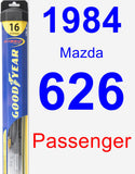 Passenger Wiper Blade for 1984 Mazda 626 - Hybrid