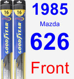 Front Wiper Blade Pack for 1985 Mazda 626 - Hybrid