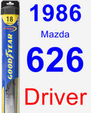 Driver Wiper Blade for 1986 Mazda 626 - Hybrid