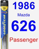 Passenger Wiper Blade for 1986 Mazda 626 - Hybrid