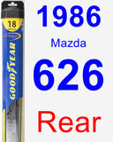 Rear Wiper Blade for 1986 Mazda 626 - Hybrid
