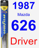Driver Wiper Blade for 1987 Mazda 626 - Hybrid