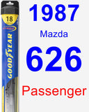 Passenger Wiper Blade for 1987 Mazda 626 - Hybrid