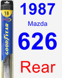Rear Wiper Blade for 1987 Mazda 626 - Hybrid