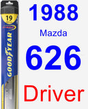 Driver Wiper Blade for 1988 Mazda 626 - Hybrid