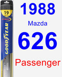 Passenger Wiper Blade for 1988 Mazda 626 - Hybrid