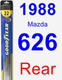 Rear Wiper Blade for 1988 Mazda 626 - Hybrid