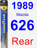 Rear Wiper Blade for 1989 Mazda 626 - Hybrid