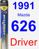 Driver Wiper Blade for 1991 Mazda 626 - Hybrid