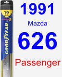 Passenger Wiper Blade for 1991 Mazda 626 - Hybrid