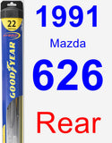 Rear Wiper Blade for 1991 Mazda 626 - Hybrid