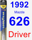 Driver Wiper Blade for 1992 Mazda 626 - Hybrid