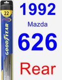 Rear Wiper Blade for 1992 Mazda 626 - Hybrid