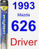 Driver Wiper Blade for 1993 Mazda 626 - Hybrid