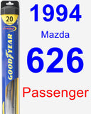 Passenger Wiper Blade for 1994 Mazda 626 - Hybrid