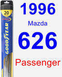 Passenger Wiper Blade for 1996 Mazda 626 - Hybrid