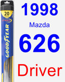 Driver Wiper Blade for 1998 Mazda 626 - Hybrid