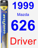 Driver Wiper Blade for 1999 Mazda 626 - Hybrid