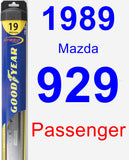 Passenger Wiper Blade for 1989 Mazda 929 - Hybrid