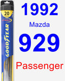 Passenger Wiper Blade for 1992 Mazda 929 - Hybrid