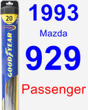 Passenger Wiper Blade for 1993 Mazda 929 - Hybrid