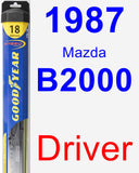 Driver Wiper Blade for 1987 Mazda B2000 - Hybrid