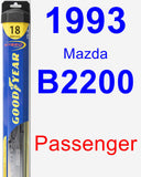 Passenger Wiper Blade for 1993 Mazda B2200 - Hybrid