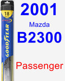 Passenger Wiper Blade for 2001 Mazda B2300 - Hybrid