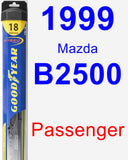 Passenger Wiper Blade for 1999 Mazda B2500 - Hybrid