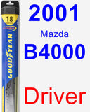 Driver Wiper Blade for 2001 Mazda B4000 - Hybrid